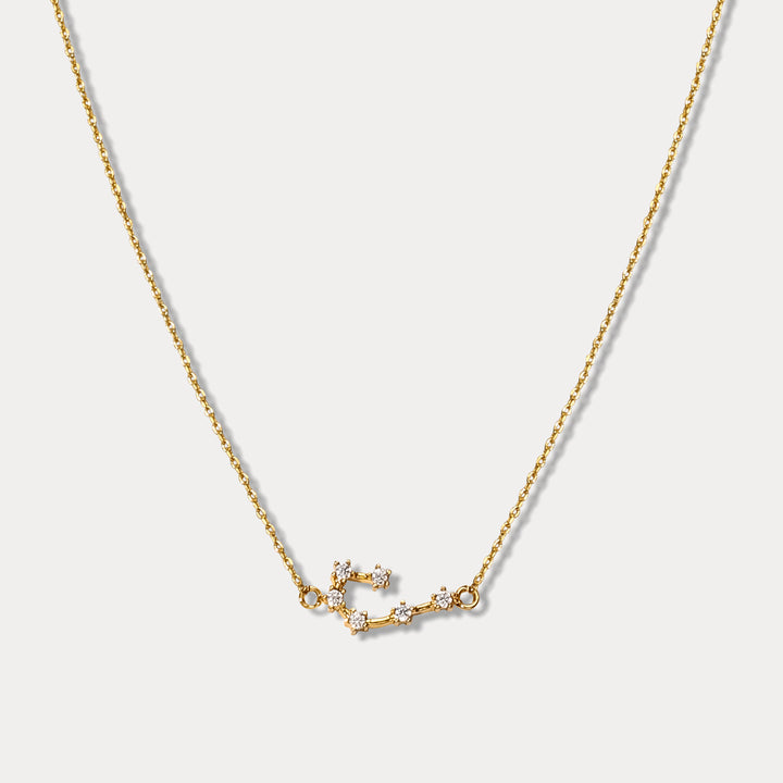 Gemini Constellation Diamond Pendant Necklace