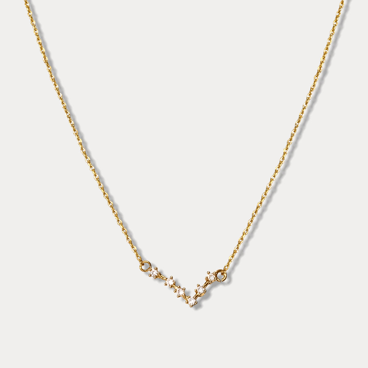 Pisces Constellation Diamond Pendant Necklace