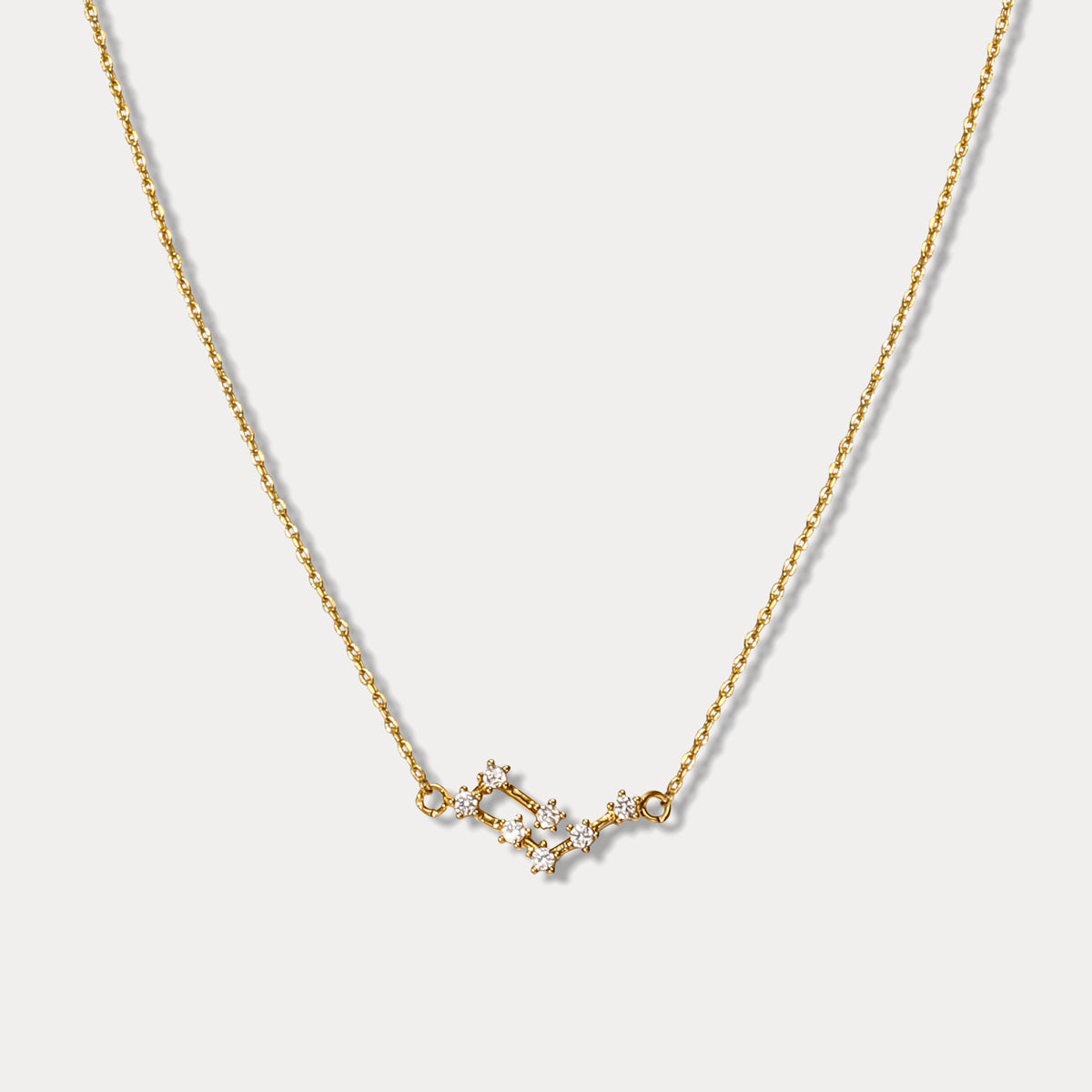 Aquarius Constellation Diamond Pendant Necklace