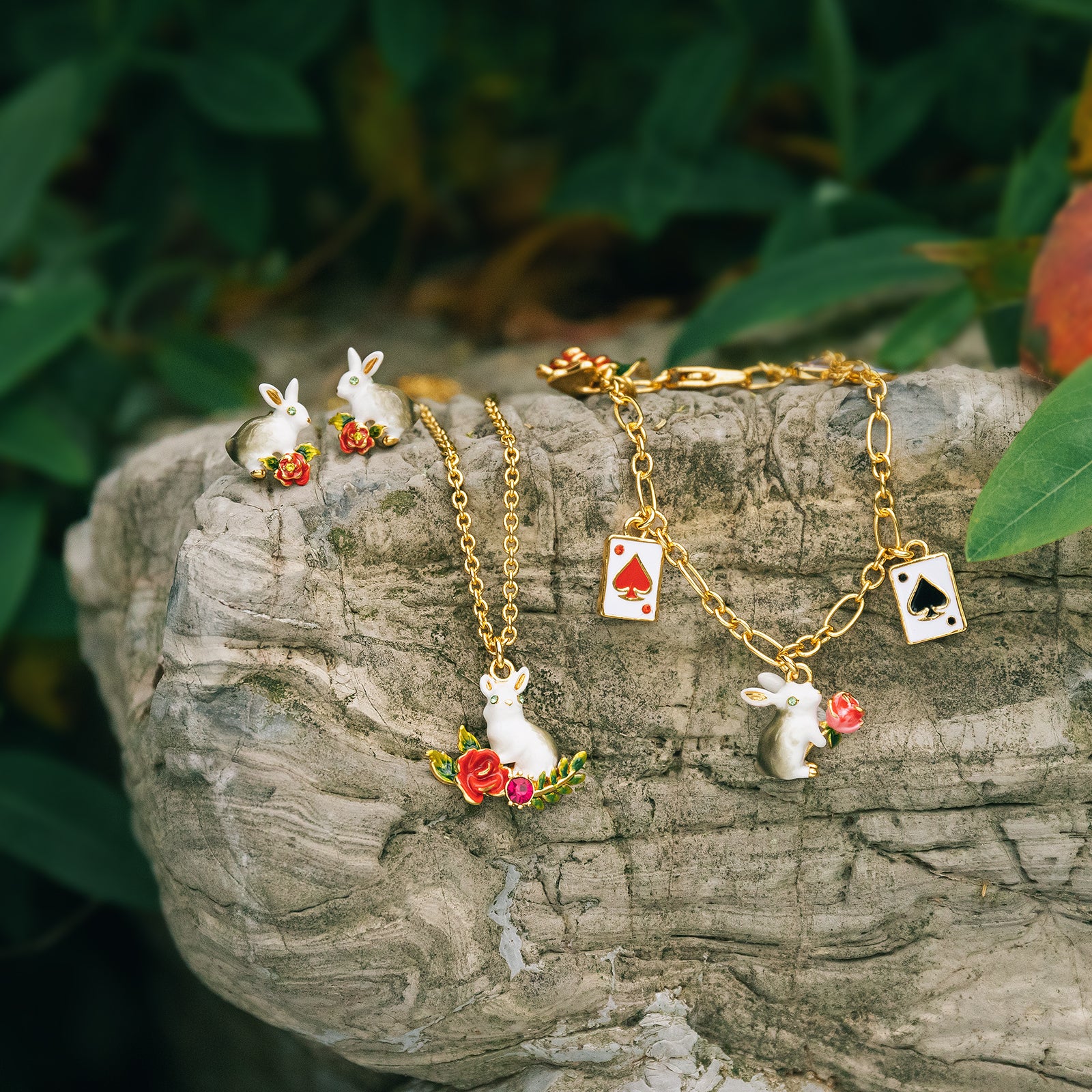 Secret Garden Rabbit Jewelry Set