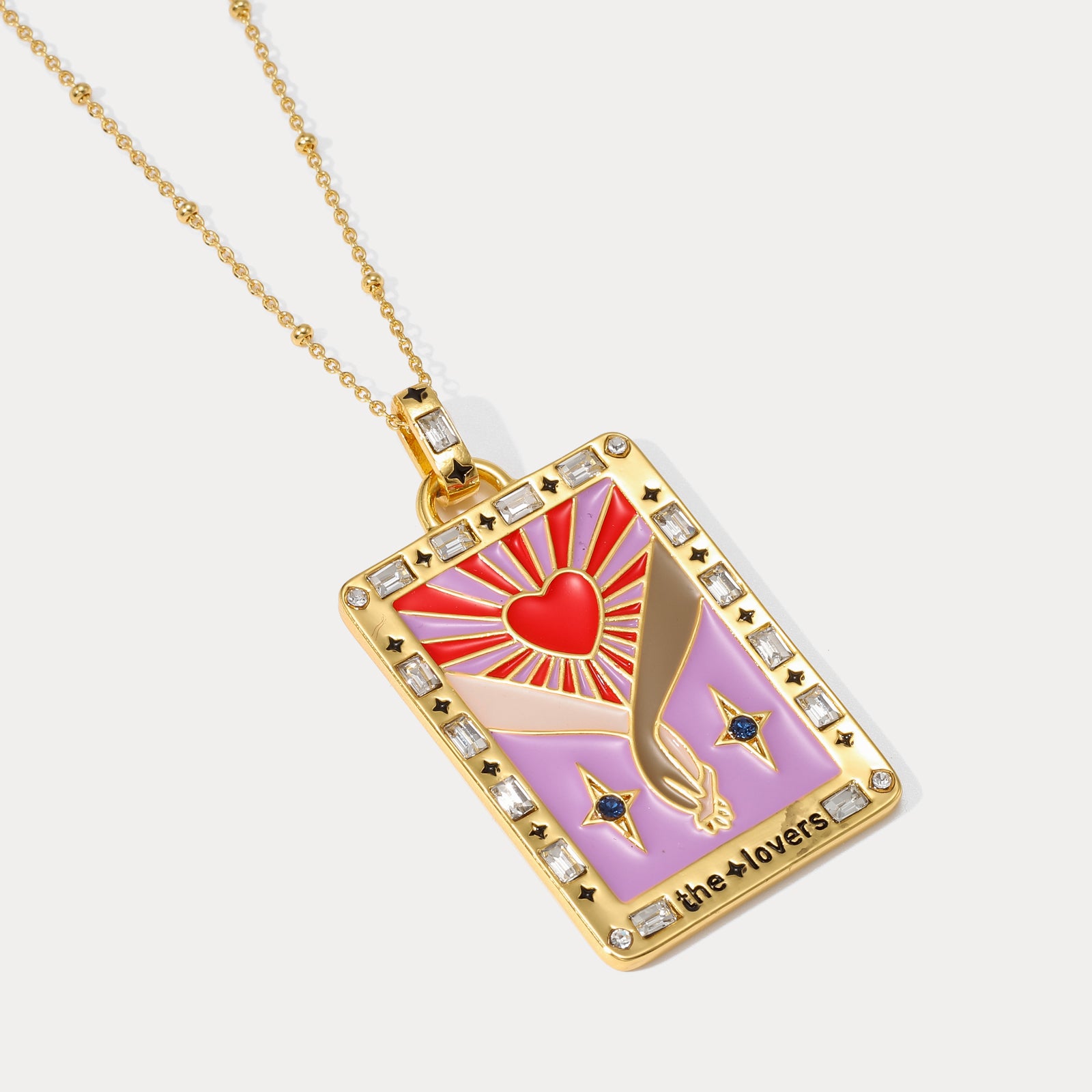 The Lovers Tarot Necklace Valentine's Day Gift