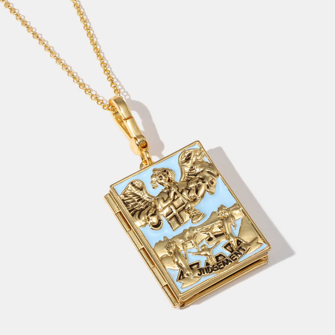 Collier de médaillon de tarot