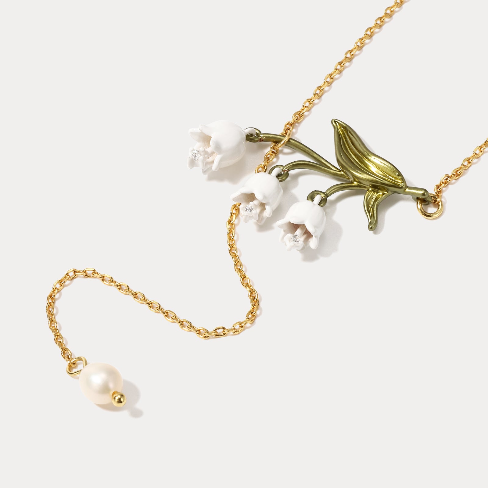 Lily Of The Valley Gold Chain Necklace