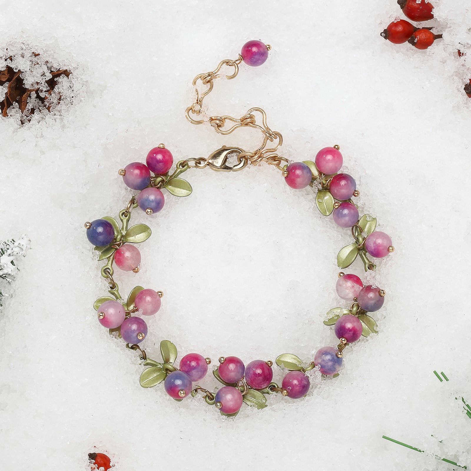 Purple Berry Winter Bracelet