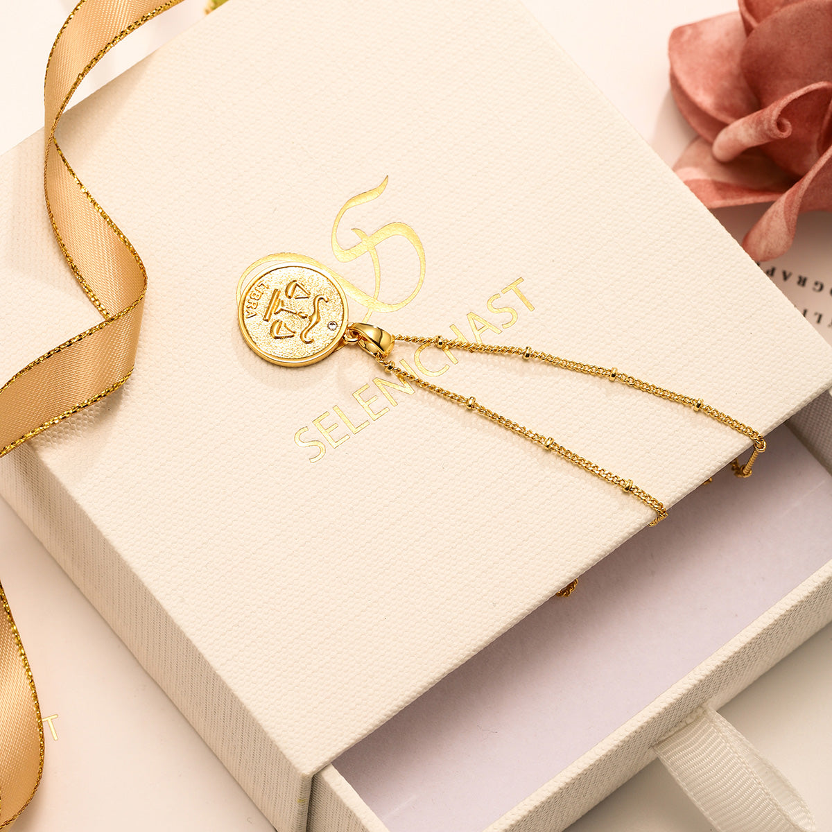 Constellation Coin Pendant Vintage Necklace