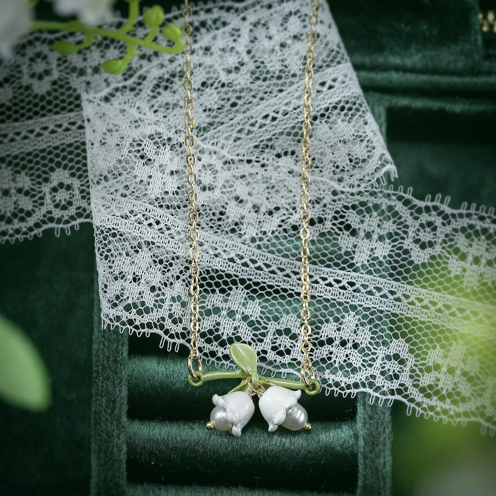 Lily Of The Valley Gold Necklace
