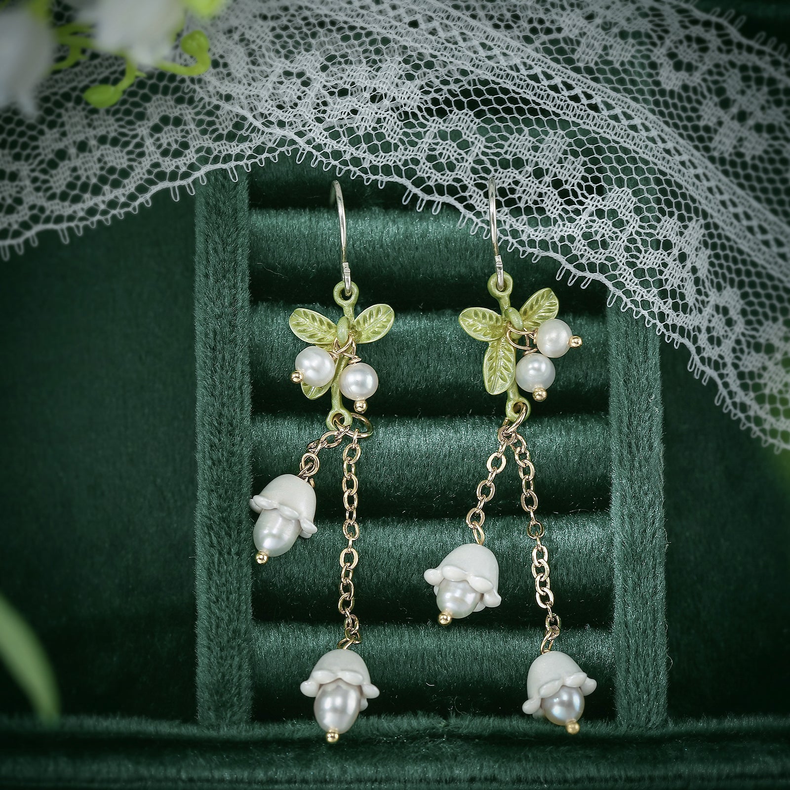Lily Of The Valley Tassel Earrings for Women