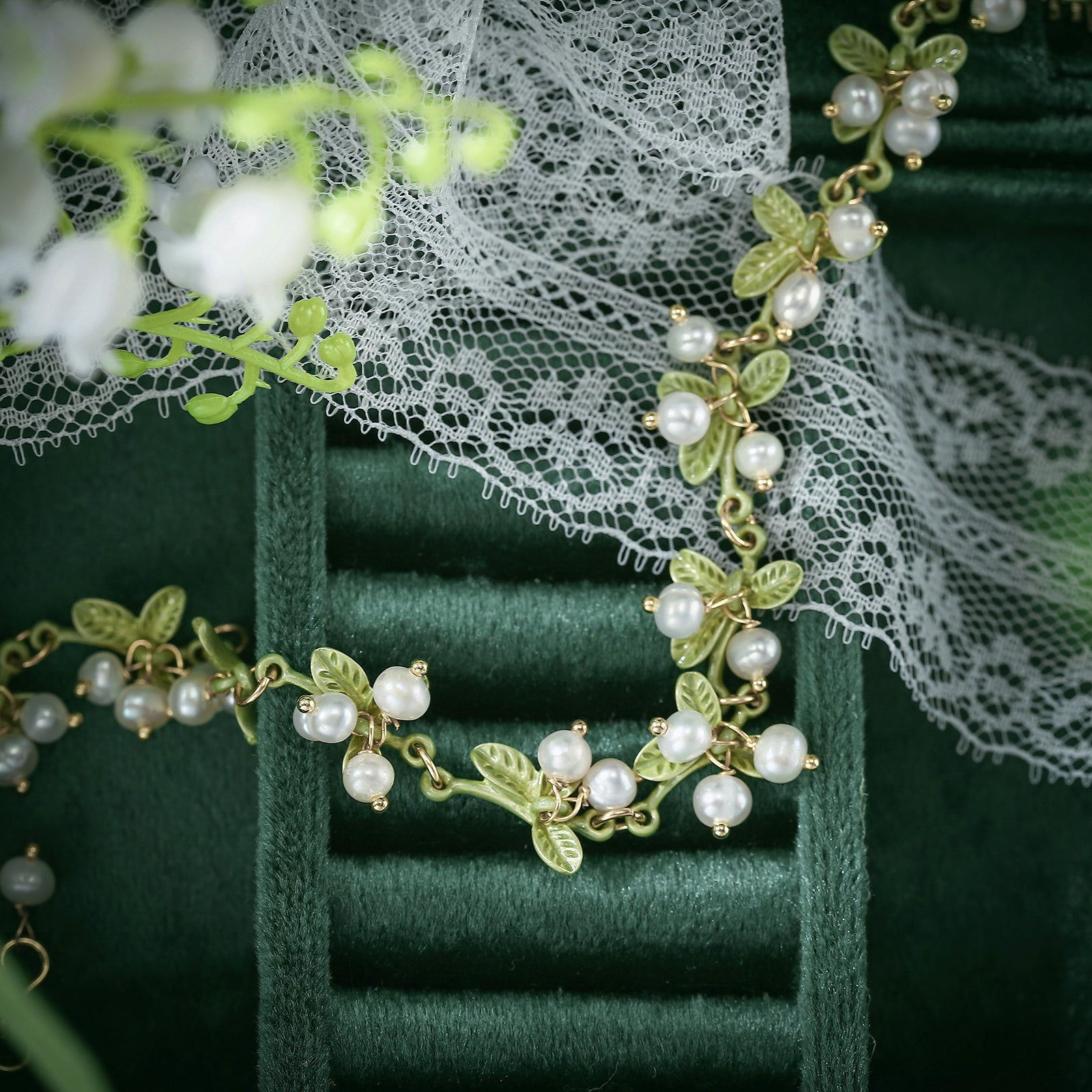 Lily Of The Valley Pearl Choker