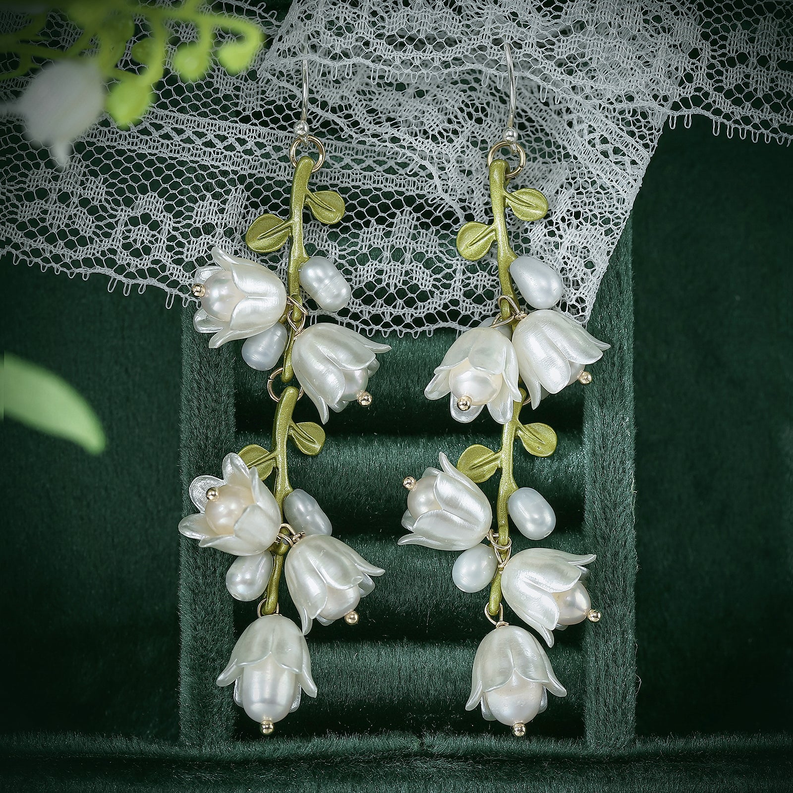 Lily Of The Valley Nature Earrings