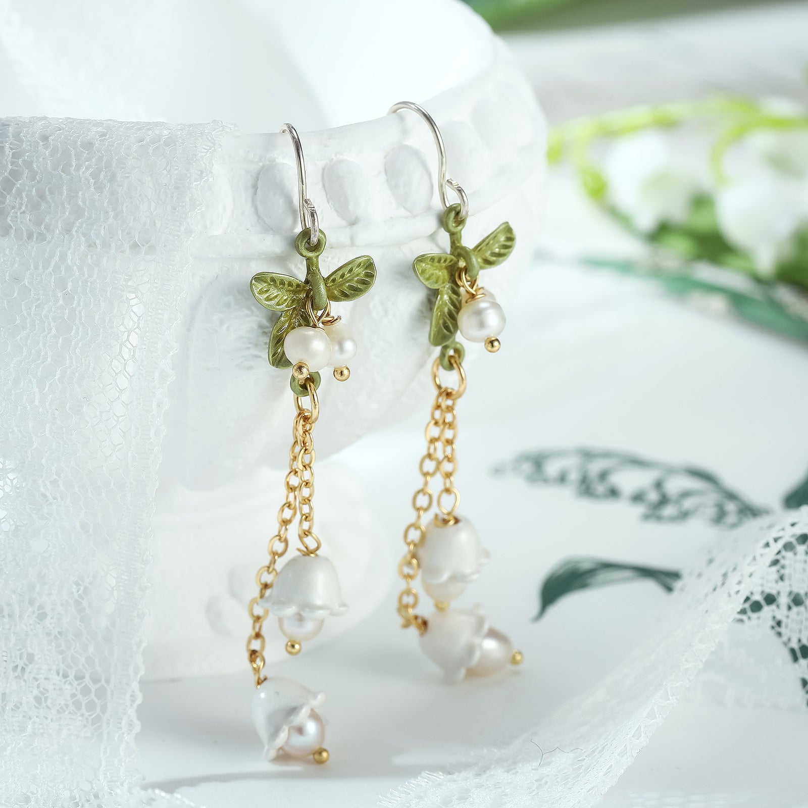 Lily Of The Valley Tassel Chic Earrings