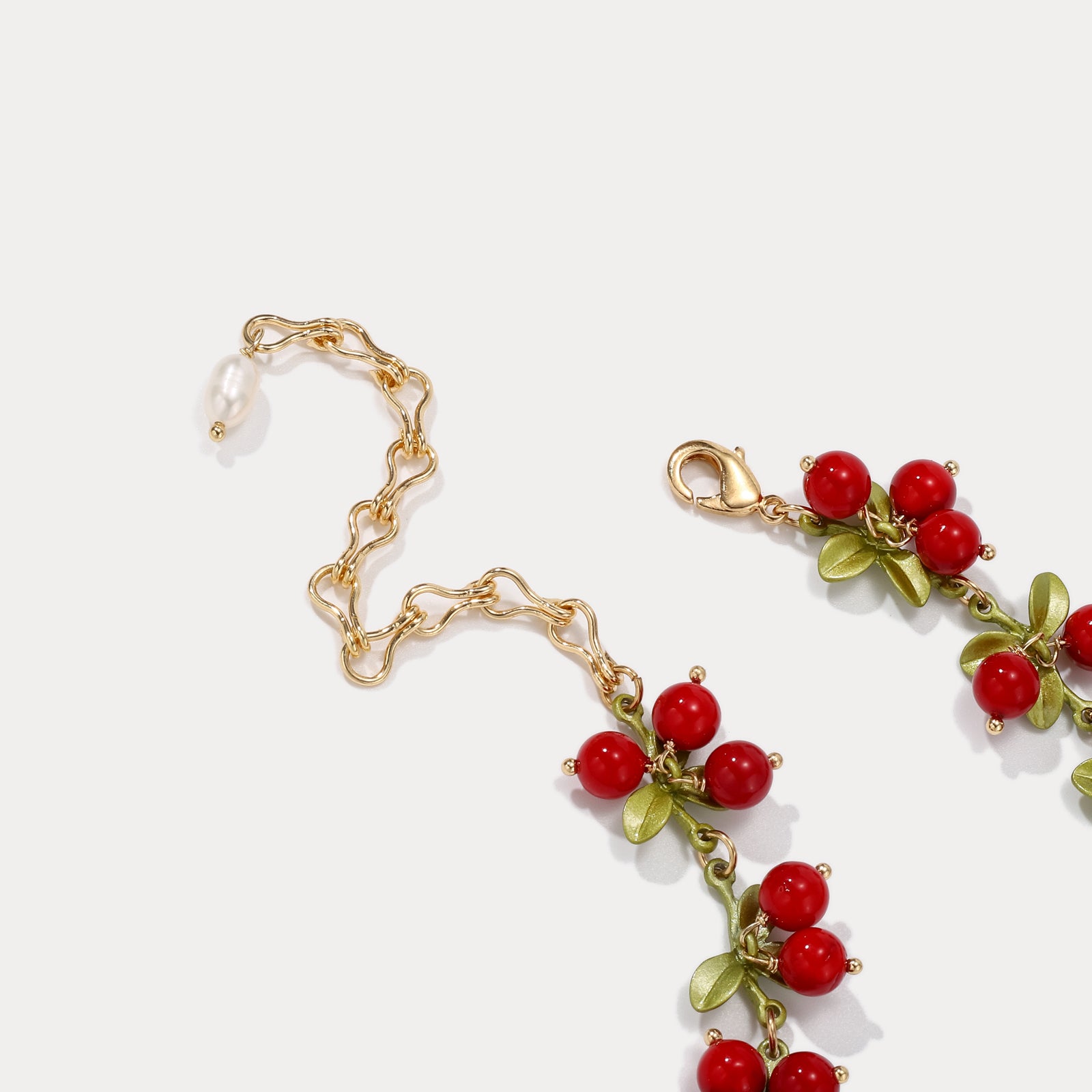 Cranberry Chain Necklace