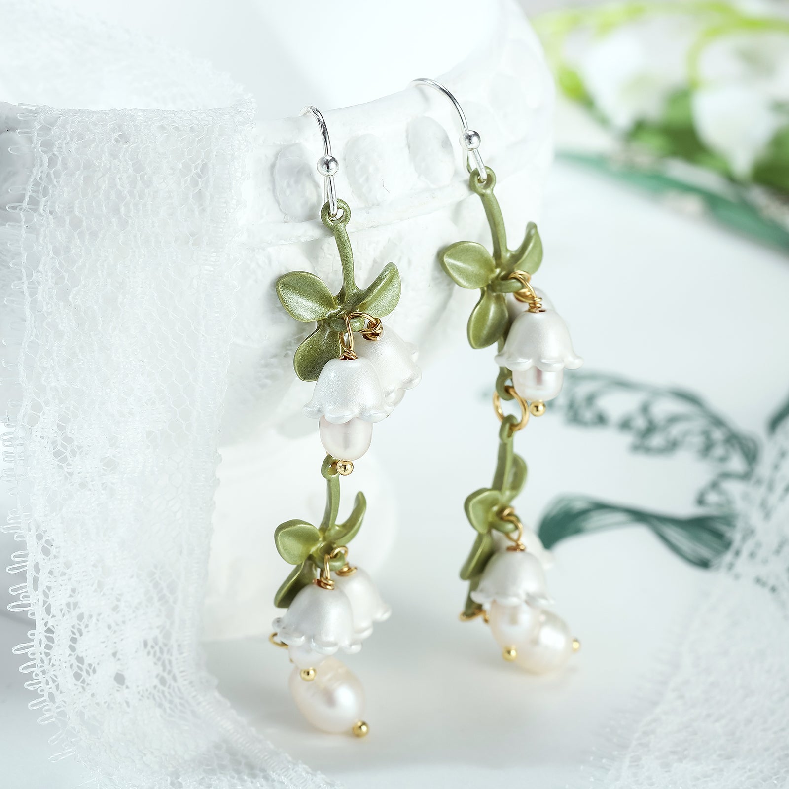 Lily Of The Valley Gold Earrings