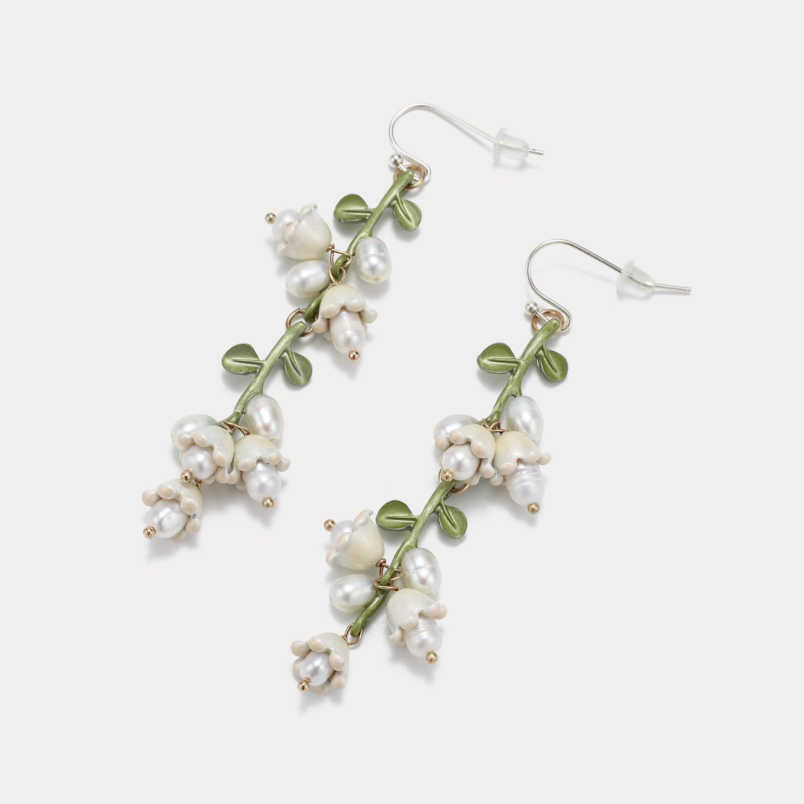 Classic Lily Of The Valley Pearl Earrings