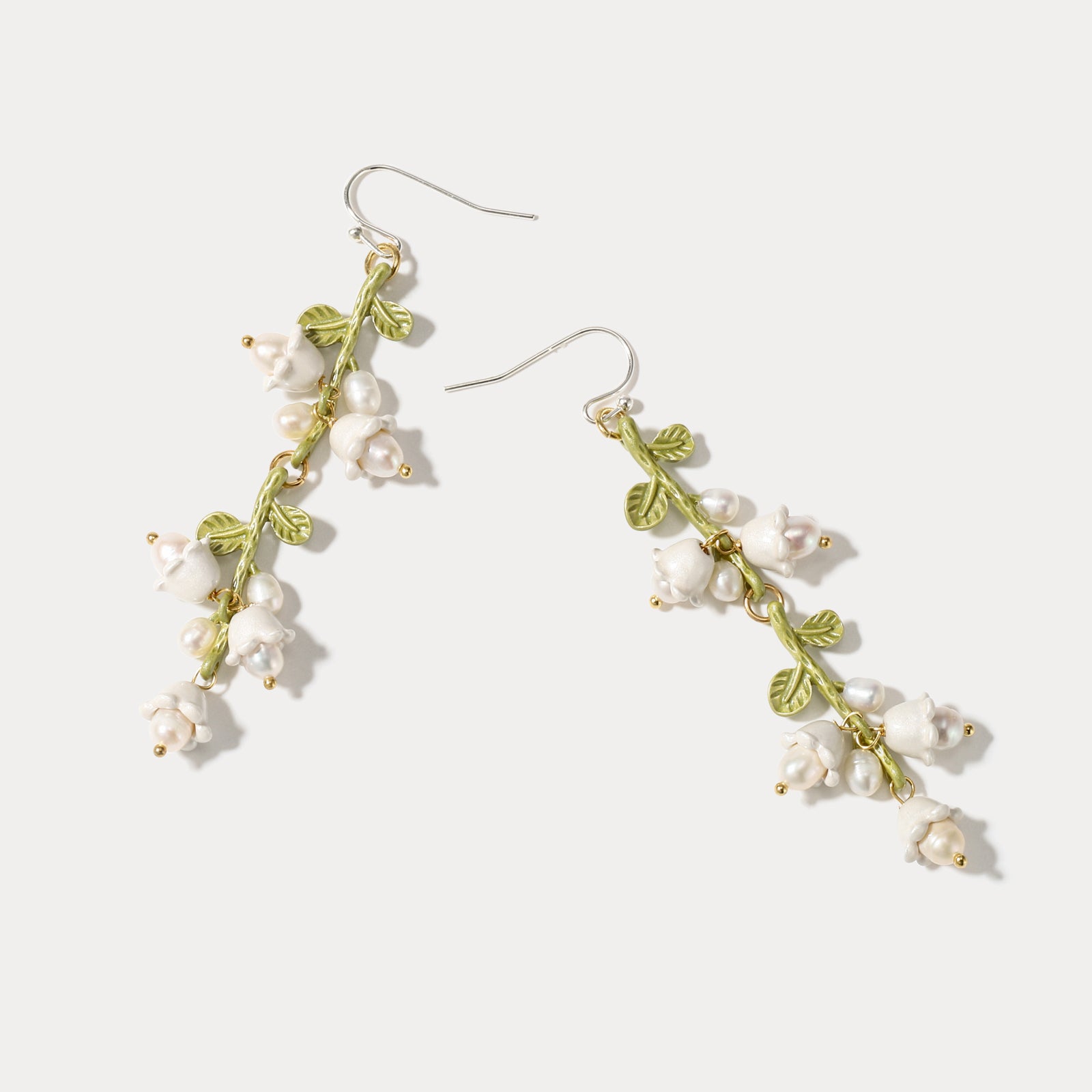 Lily Of The Valley Leaf Earrings