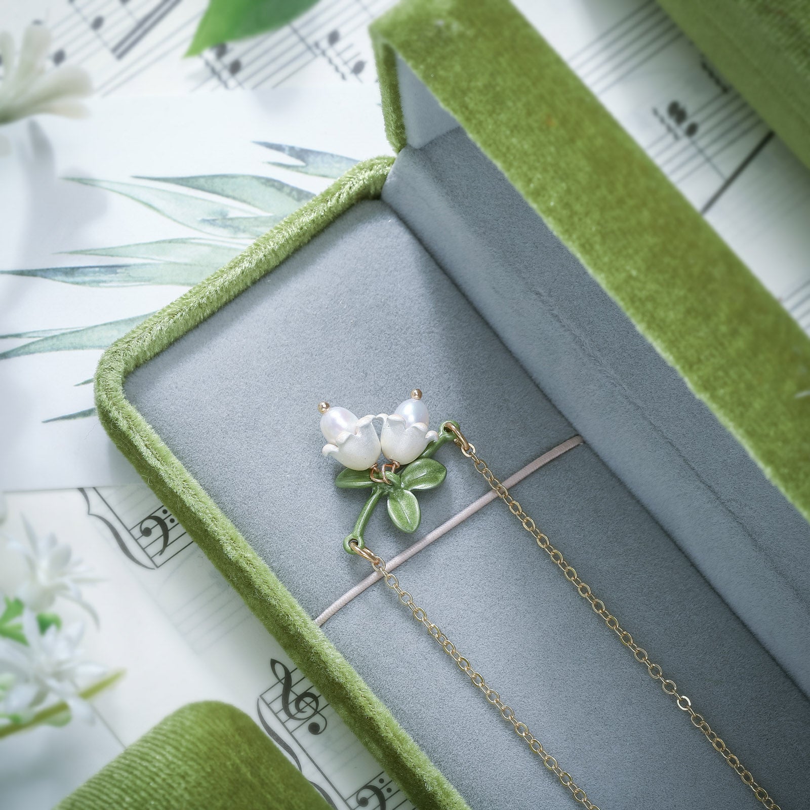Lily Of The Valley Statement Necklace