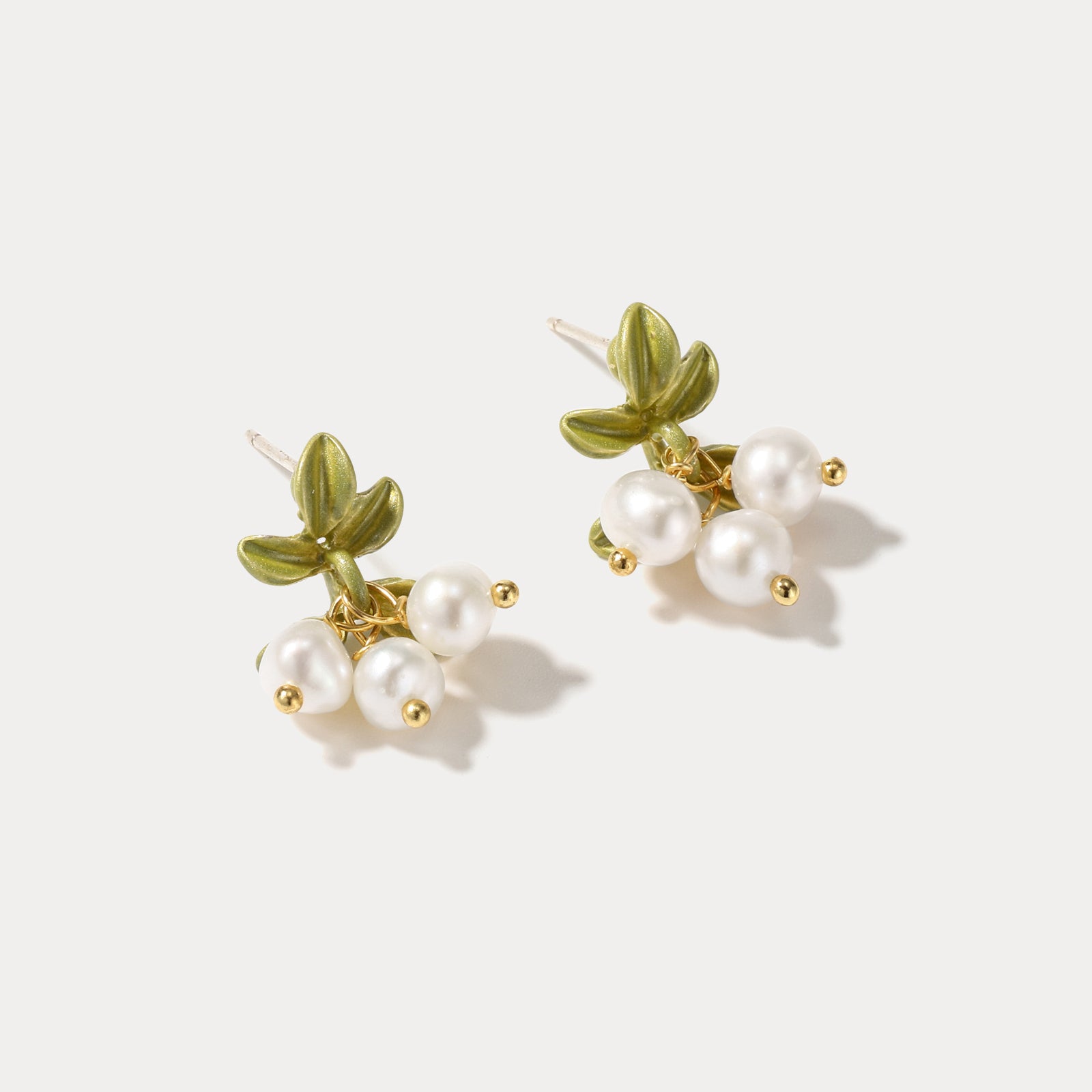 Freshwater Pearl Berry Stud Earrings