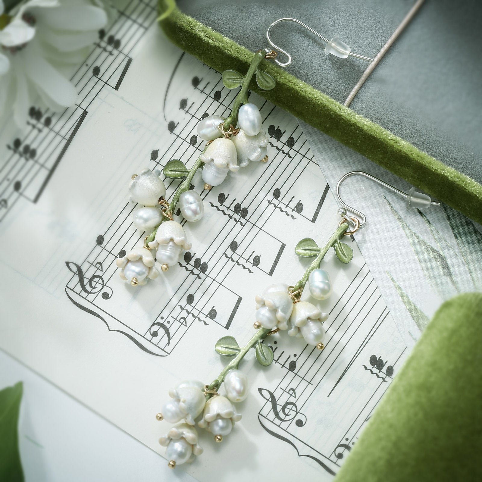 Lily Of The Valley Drop Earrings