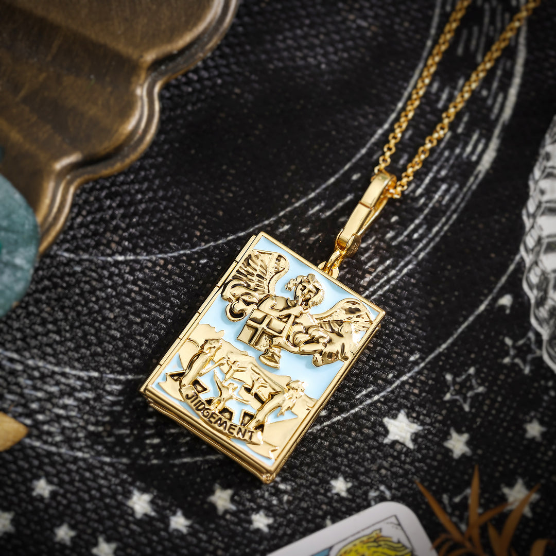 Tarot Locket Necklace-Judgement