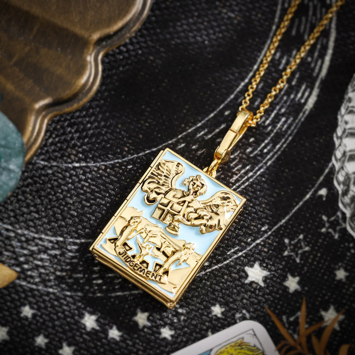 Collier de médaillon de tarot