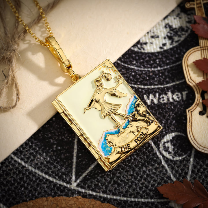 Tarot Locket Necklace-The Fool