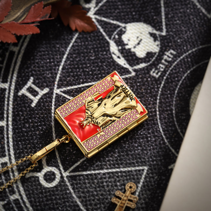 Tarot Locket Necklace-Justice