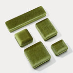 Selenichast Fancy Jewelry Green Velvet Gift Vintage Engagement Ring Box Set Wedding Gift