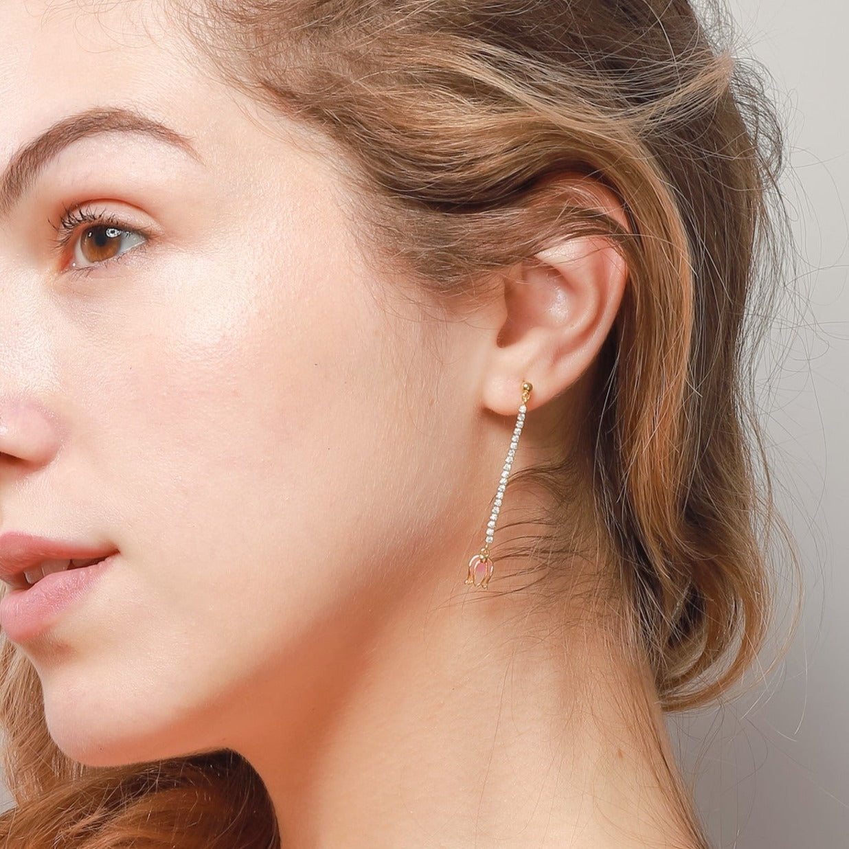 sakura diamond earrings
