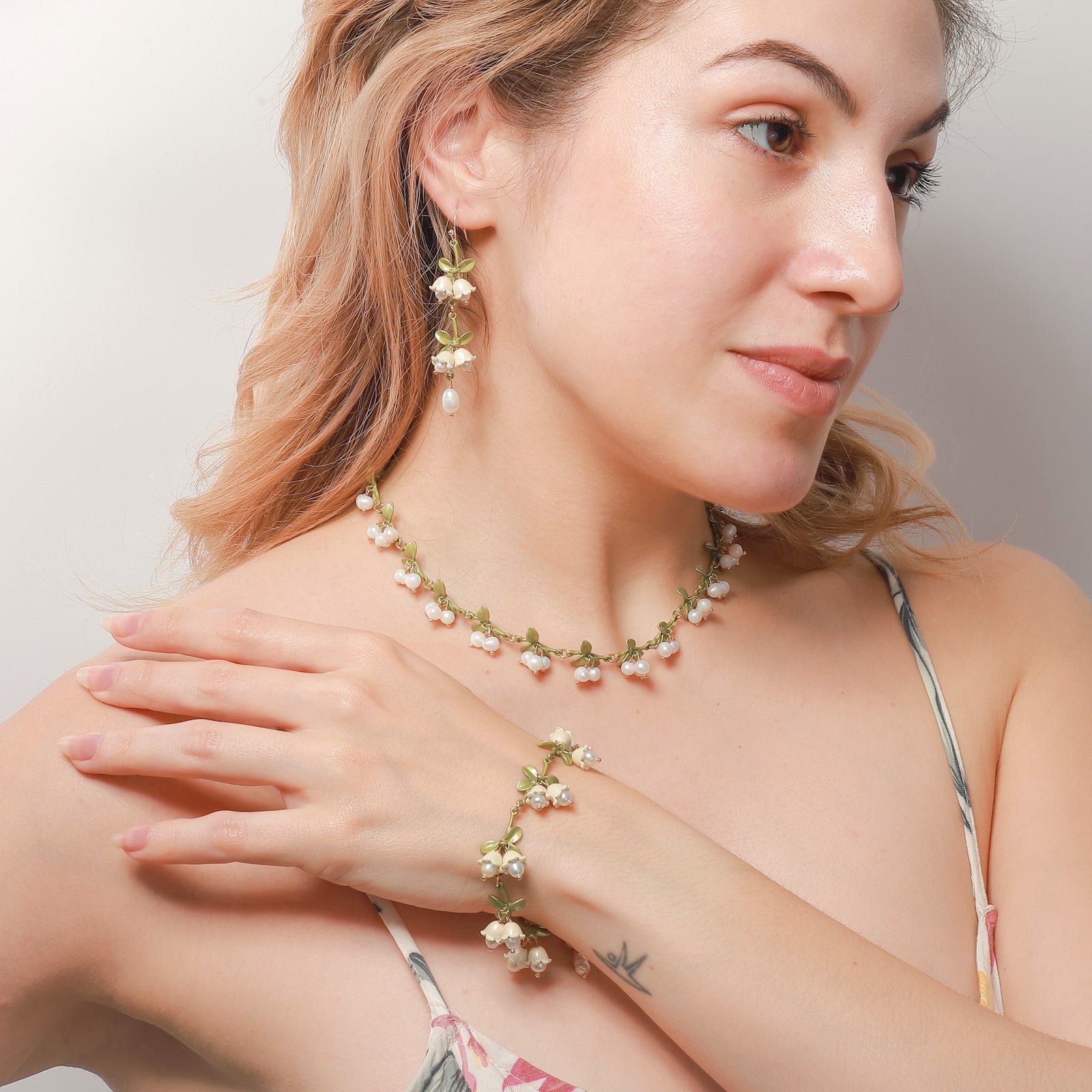 Lily Of The Valley Jewelry Set