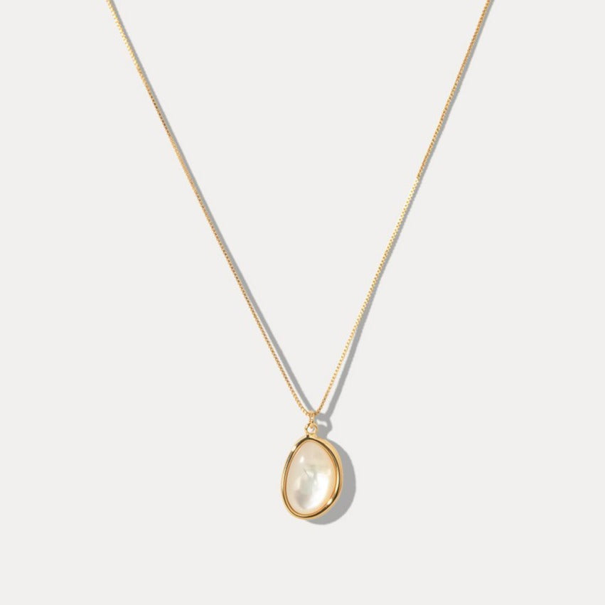 Simple Opal Pendant Necklace