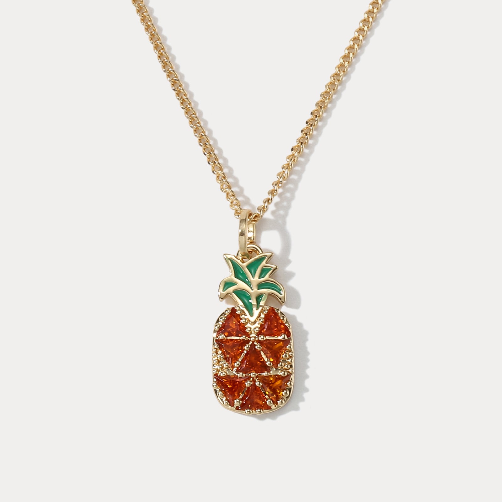 Summer Pineapple Fashion Necklace