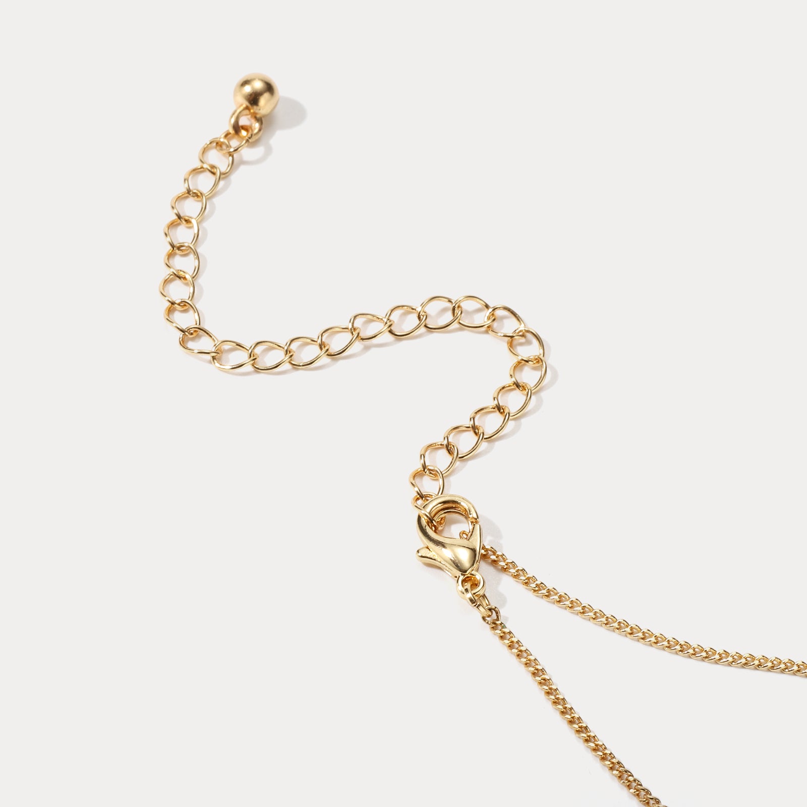 Gold Summer Palm Leaf Chain Necklace