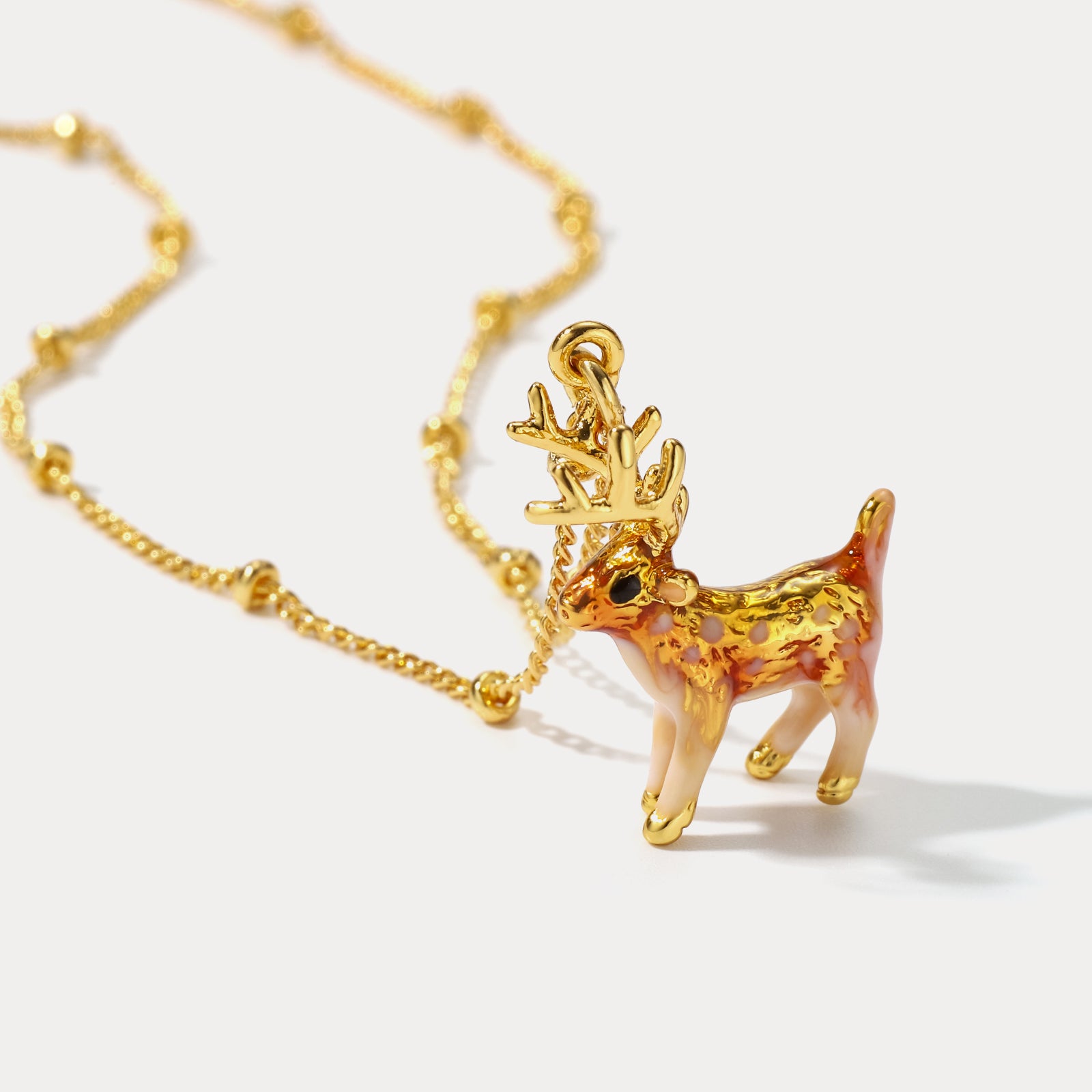 Elk Gold Necklace