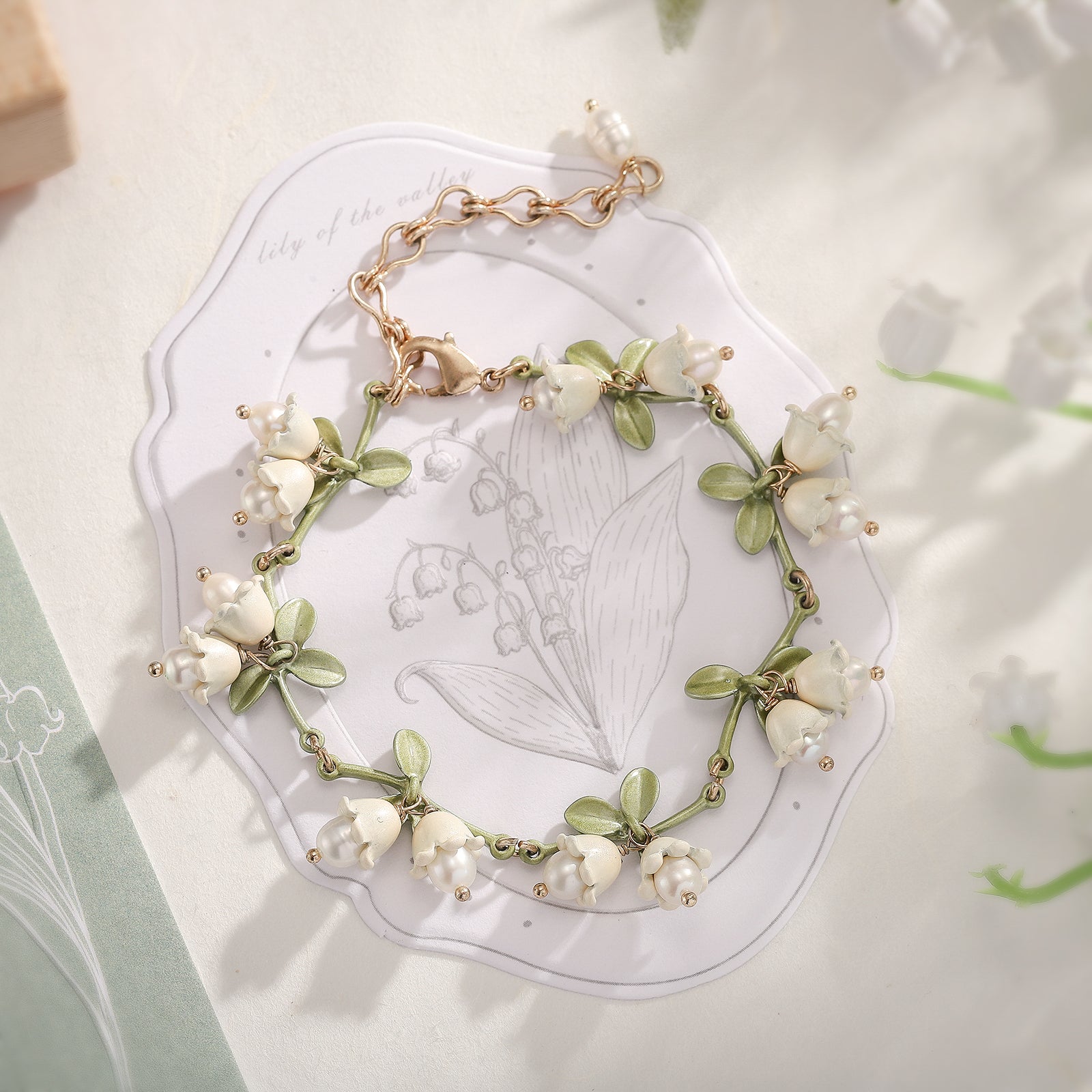 Lily Of The Valley Pearl Bracelet
