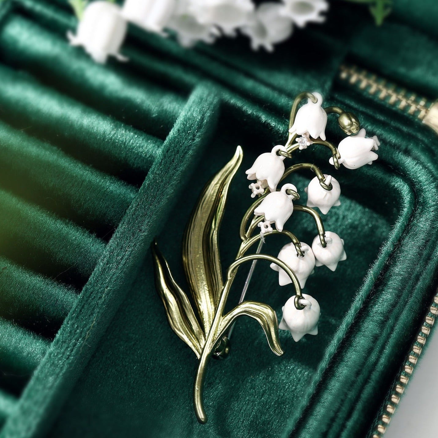 Lily Of The Valley Brooch for Mom
