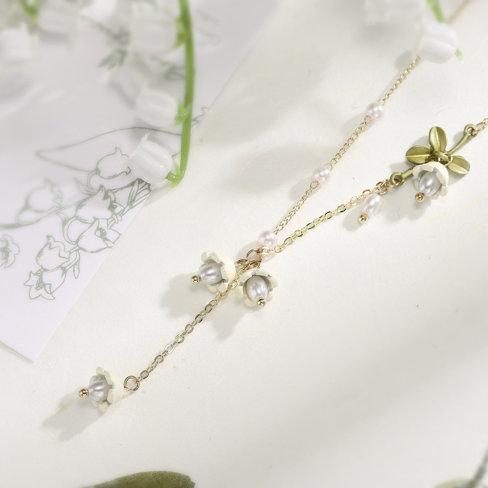 Lily Of The Valley Y Necklace