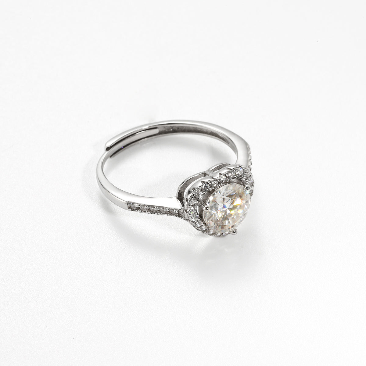 Love Diamond Silver Ring