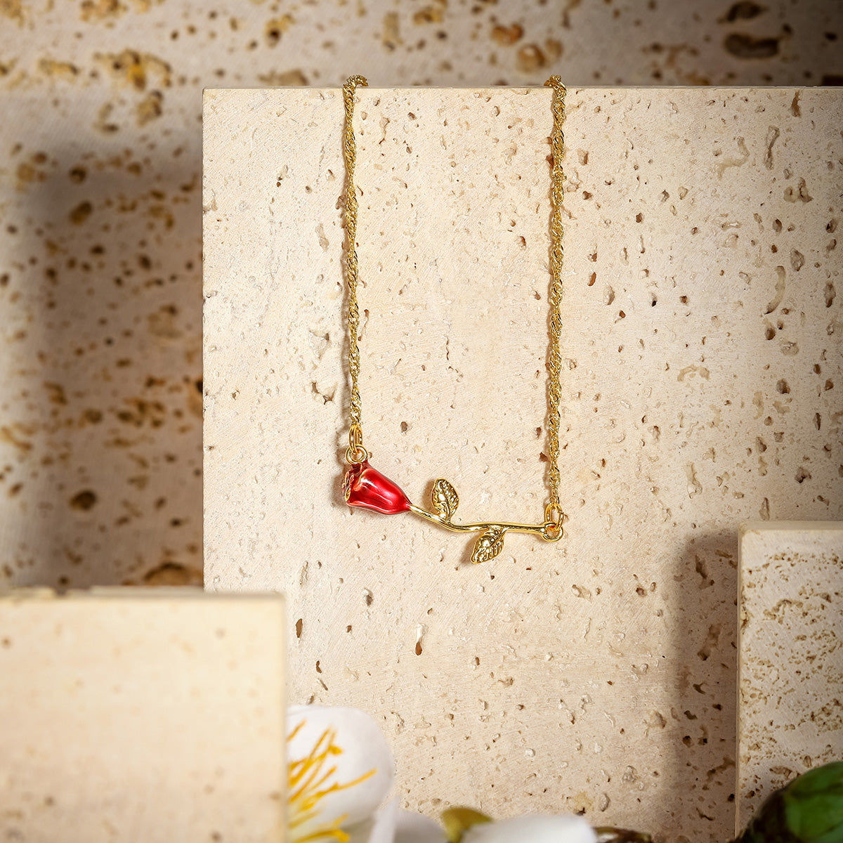 The Little Prince's Rose Necklace