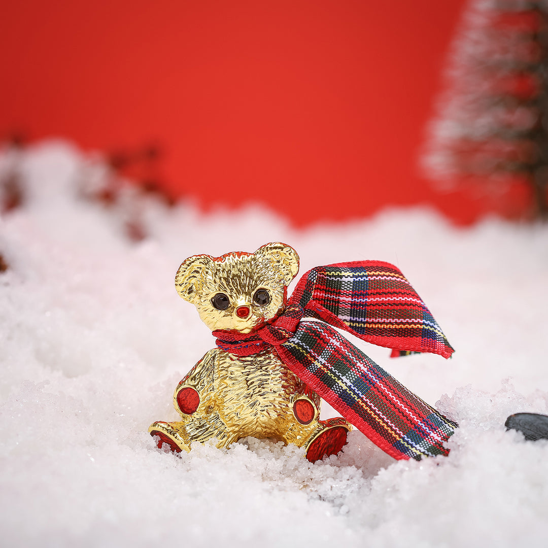 Broche d'ours de Noël