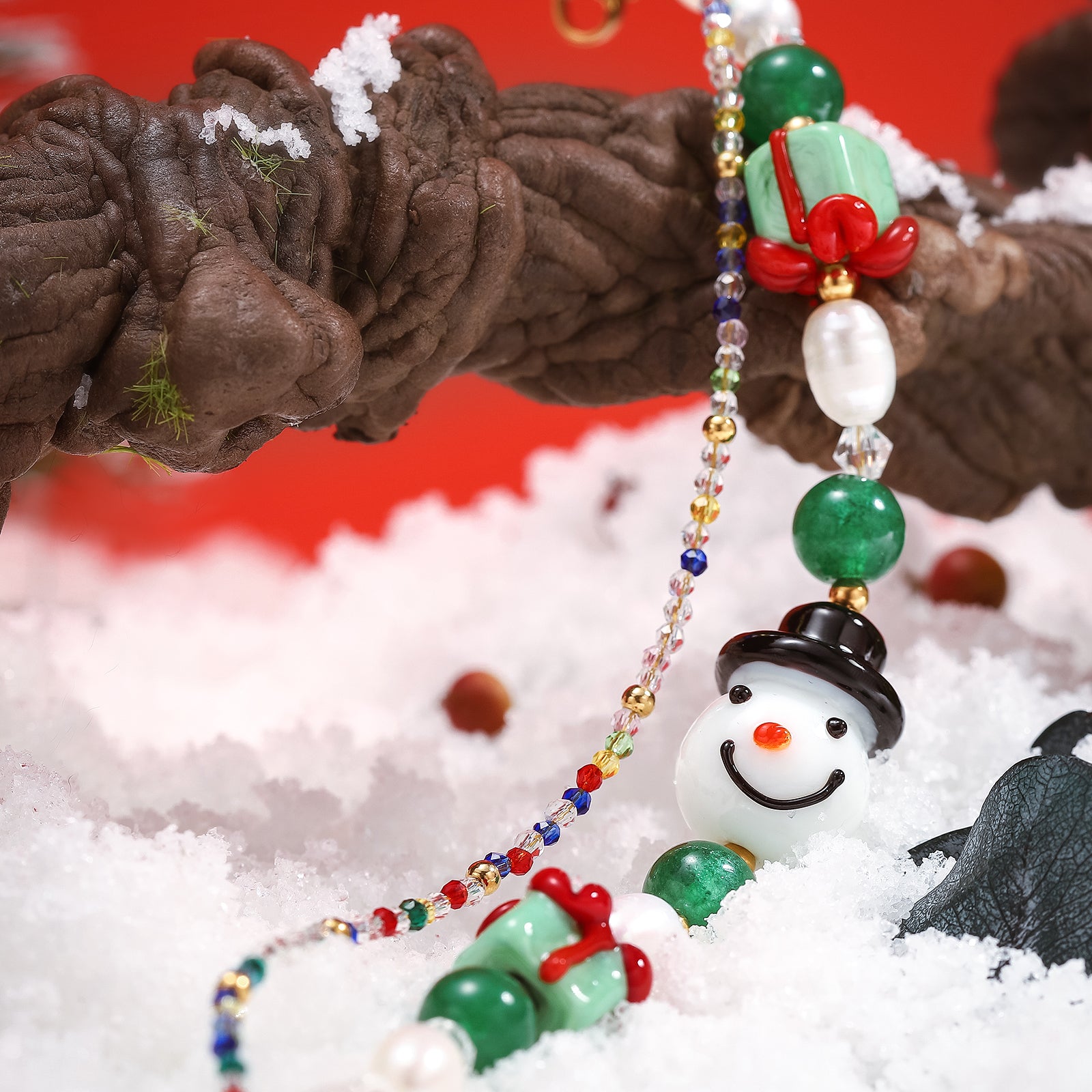Snowman Party Beads Bracelet