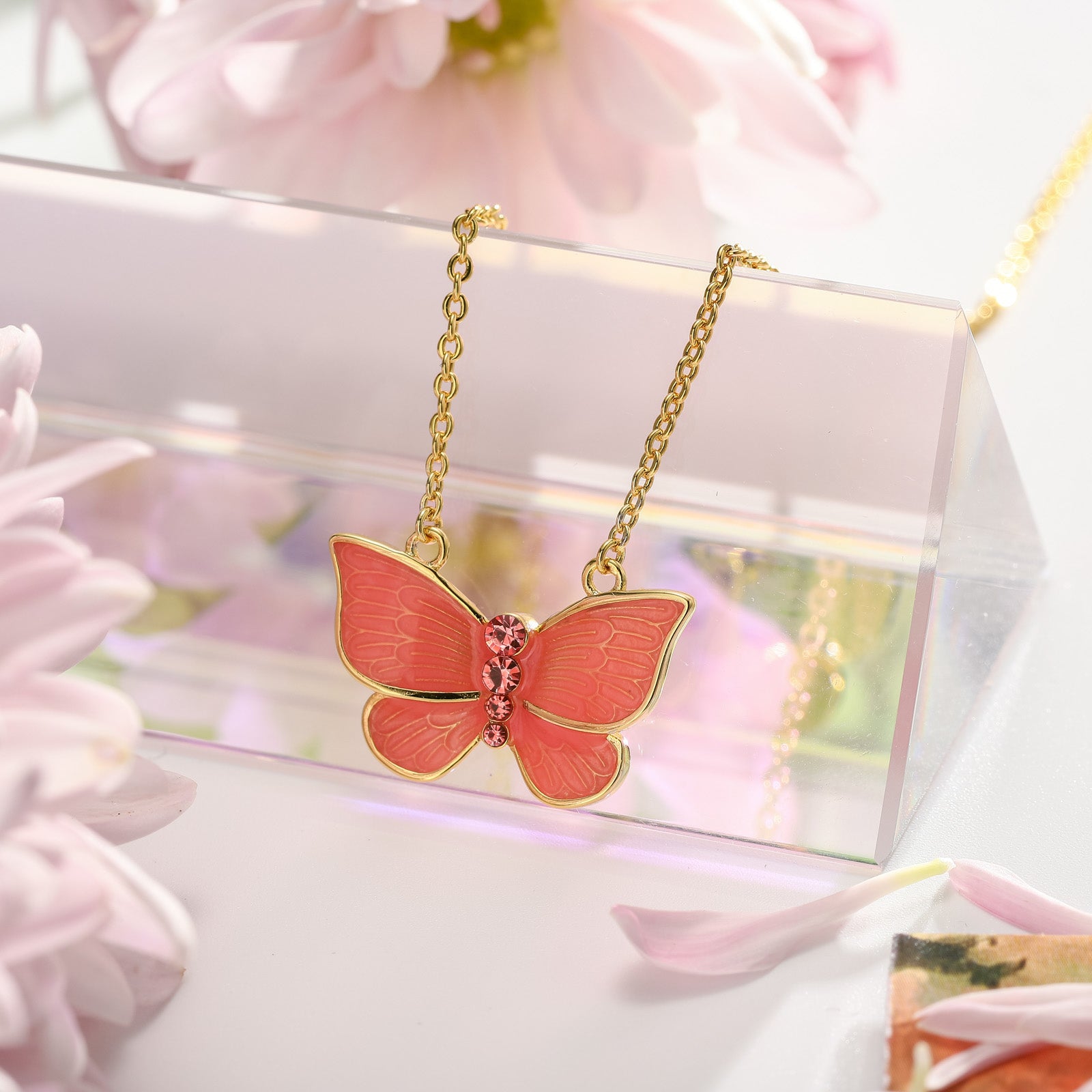 butterfly fashion necklace