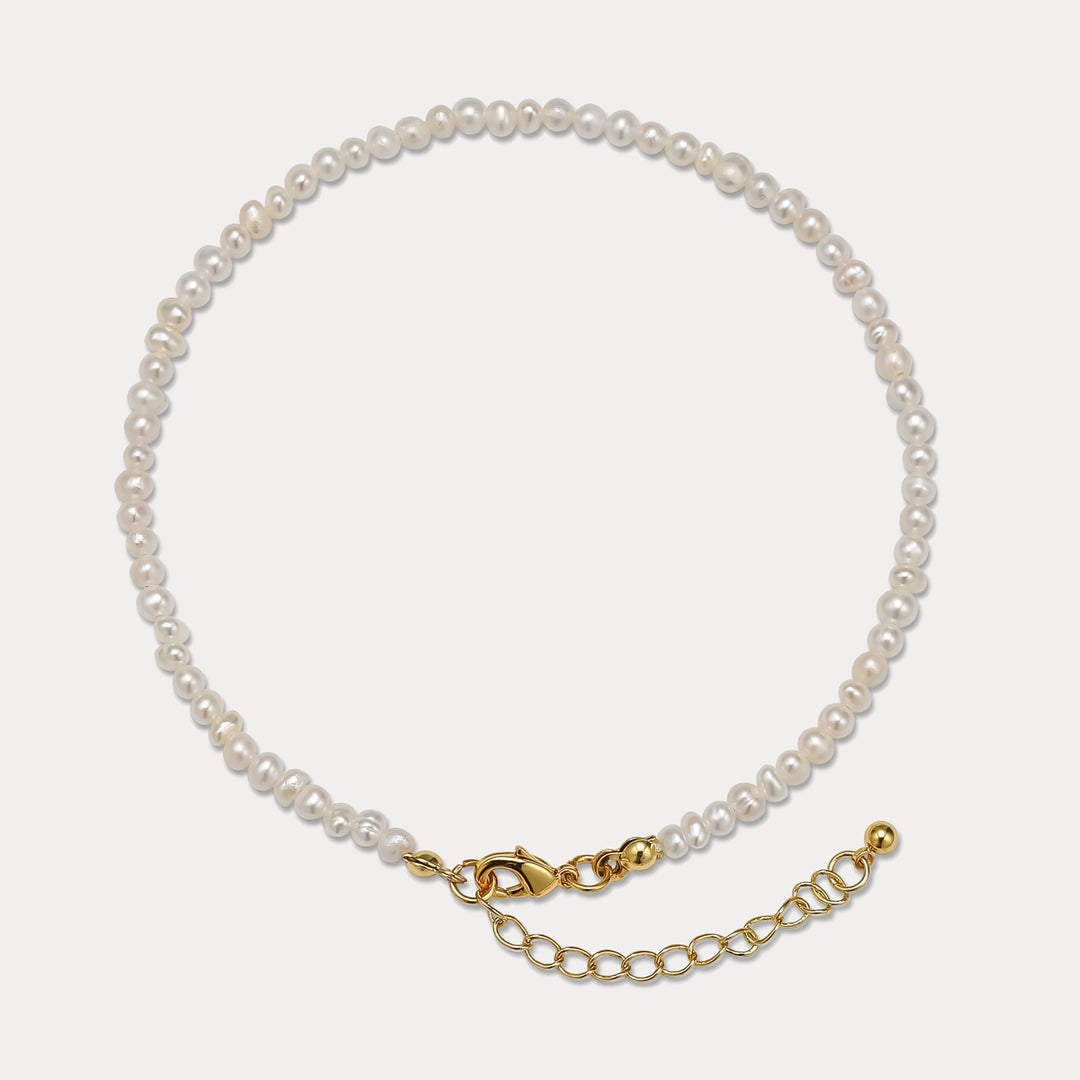 Selenichast simple pearl anklet