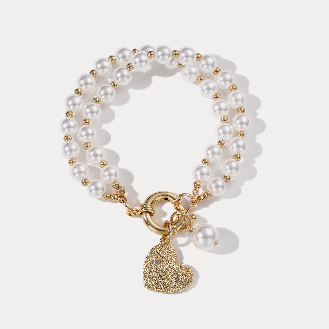 Heart Pearl Trendy Bracelet