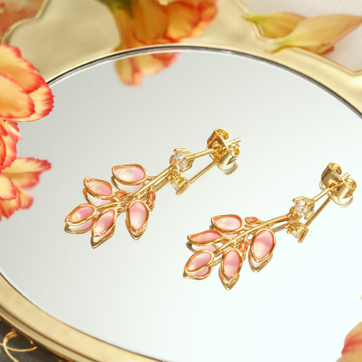 sakura diamond earrings