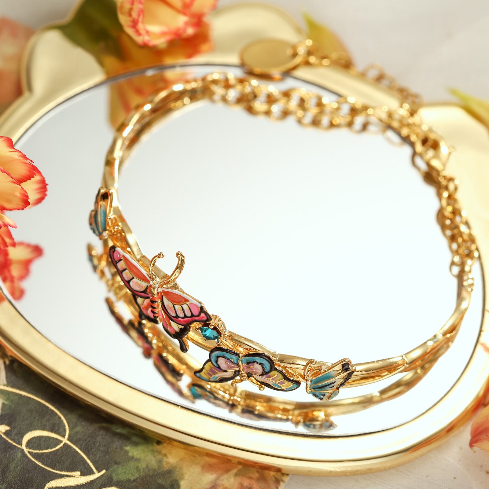 butterfly gold bracelet