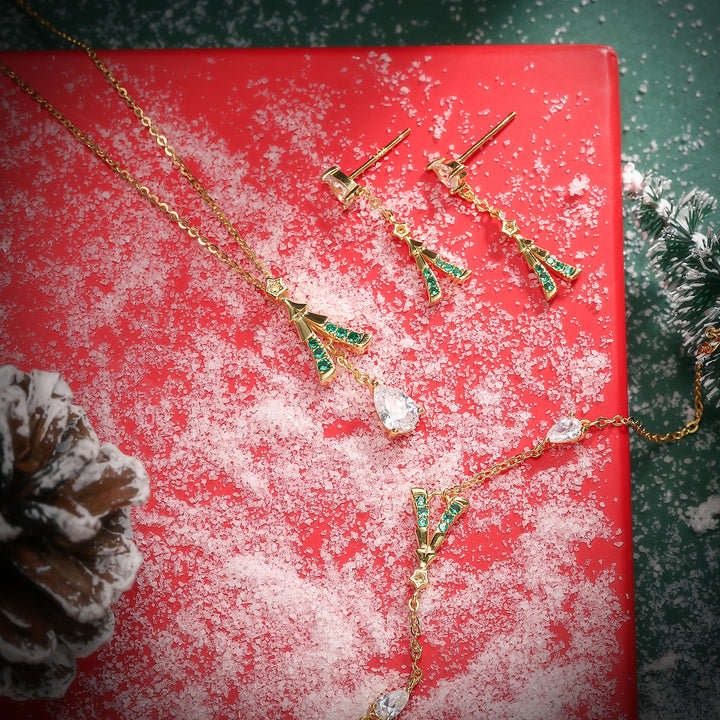 Collar de meteoritos de navidad