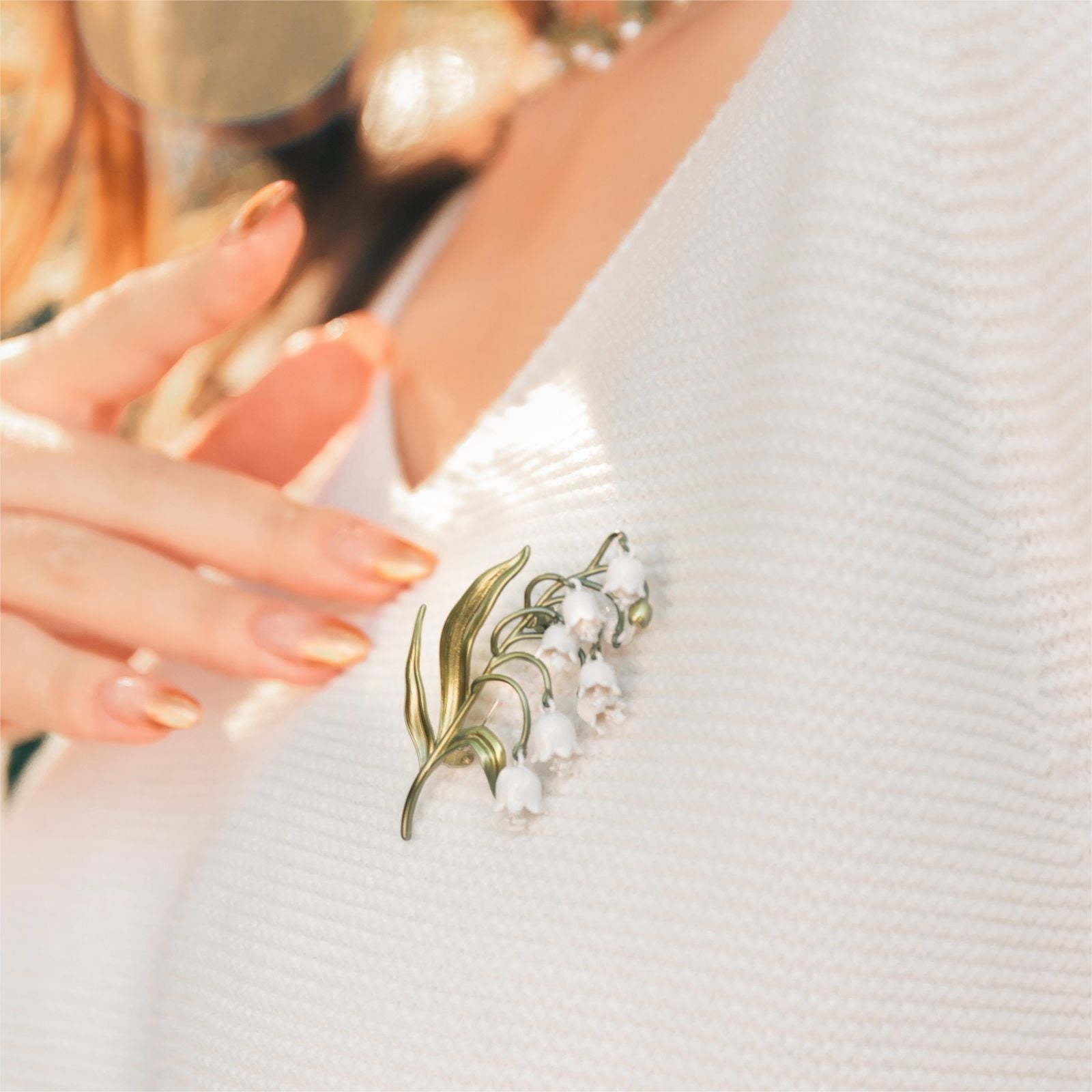 Lily Of The Valley Eye-catching Brooch