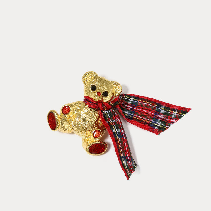 Broche d'ours de Noël