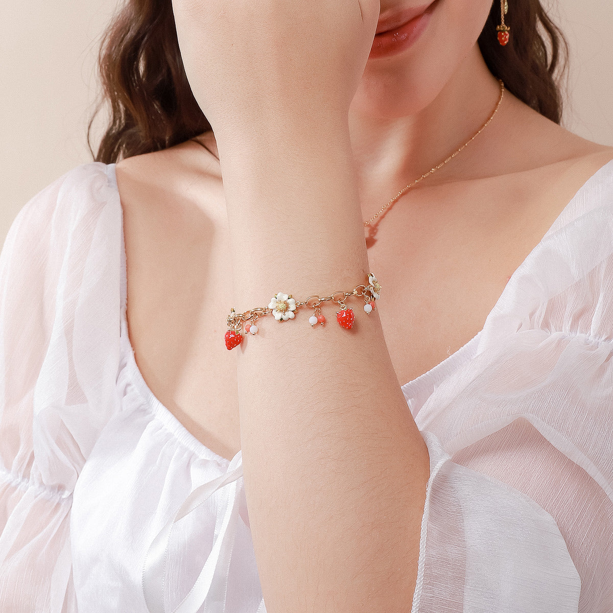 Strawberry Charms Bracelet