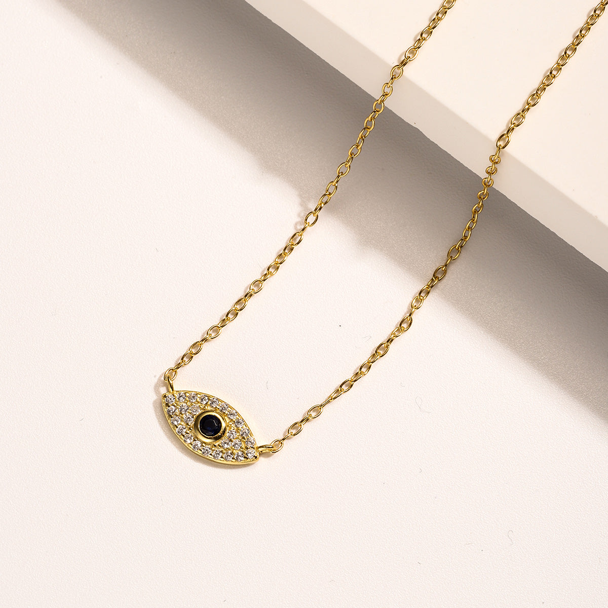 sapphire evil eye diamond pendant necklace
