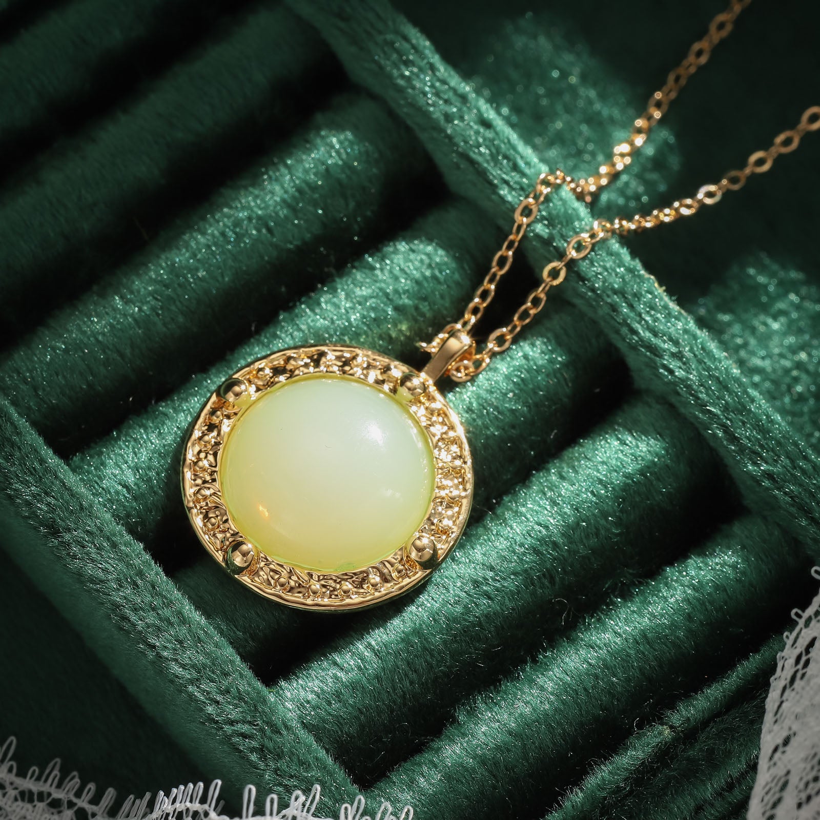 Gemstone Pendant Womens Necklace